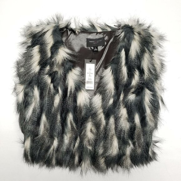 Romeo and Juliet Couture Faux Fur Jacket - White - Picture 5 of 6